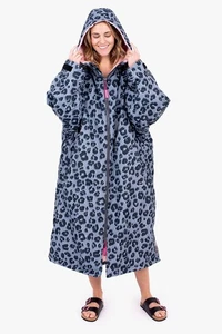Brakeburn donna chinook, accappatoio, accappatoio fasciatoio, punto leopardato, taglia L/XL - Foto 1 di 1