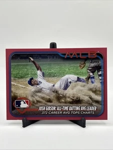 2024 Topps Update JOSH GIBSON: BATTING AVG #US191 Mother's Day Pink /50 SP Grays - Bild 1 von 2