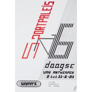 1981 Six Days of Antwerp, Official Race Poster, Original Vintage Bicycle Poster - Picture 1 of 3