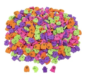 Ghost Mini Erasers Halloween Teacher Supply Ghost Party Favors Math Counters 50p - Picture 1 of 2