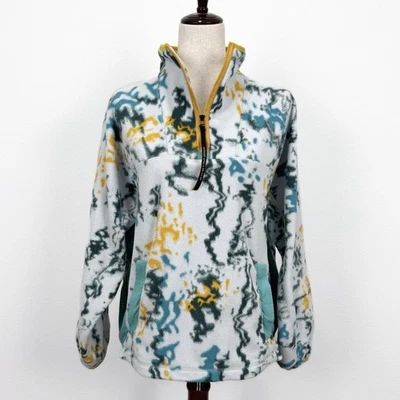 Chaqueta REI Co Op x Exterior Afro Mujer L Azul Multicolor Polar Pullover Cálido Foto 1 de 4