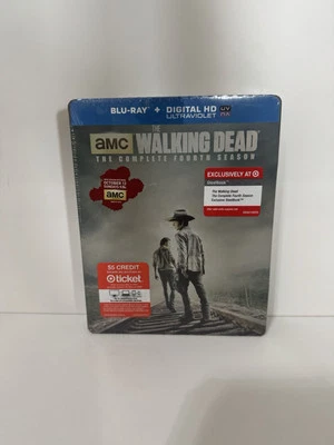 The Walking Dead: Complete Fourth Season 4 - Blu-Ray - Target Steelbook - New - Image 1 of 4