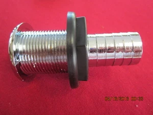TH MARINE CHROME PLATED PLASTIC THRU HULL FITTINGS    TH 1000 CP - Picture 1 of 6