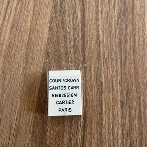 Neues authentisches Cartier Santos Auto. 51682551GM Krone - Bild 1 von 5