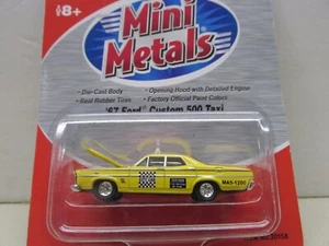 MINI METAL~'67 FORD CUSTOM 500 - TAXI ~ HO SCALE - Picture 1 of 4
