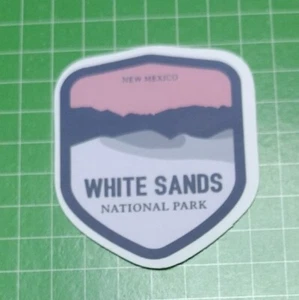 Pegatina en forma de parque nacional White Sands - libro de recortes turístico de viaje coleccionable - Imagen 1 de 2
