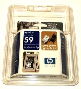 New Sealed Genuine HP Inkjet 59 Gray Photo Ink Cartridge C9359AC - Bild 1 von 2