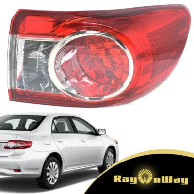 For 2011 2012 2013 Toyota Corolla Passenger Right Side Red Tail Light Assembly - Image 1 of 4