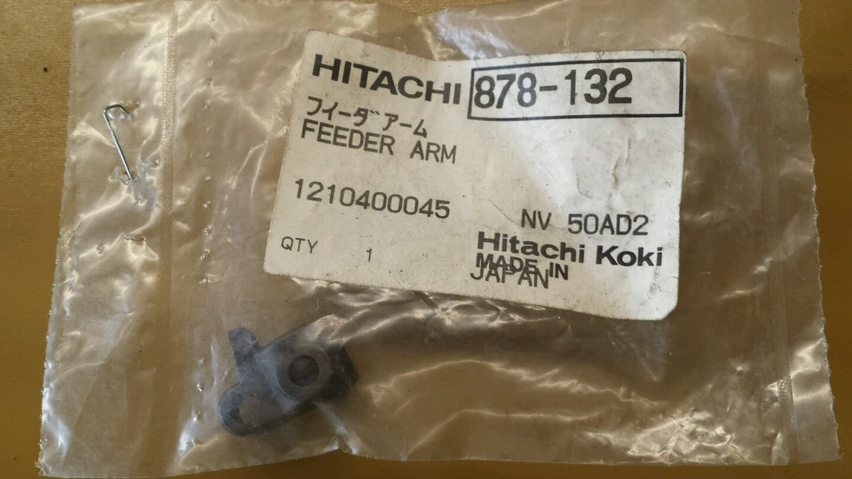 Hitachi Genuine Feeder Arm#878-132 For NV65AH NV50AE NV90AB - Image 1 of 1