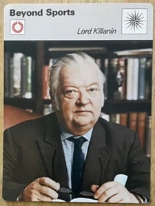 LORD KILLANIN, 1977 EDITIONS RECONTRE COLLECTOR'S CARD, HOCKEY LEGEND ! - Picture 1 of 1