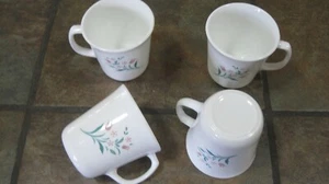 CORELLE ~ ROSEMARIE ~ 3½" CUPS ~ SET OF (4) ~ EUC - Picture 1 of 3