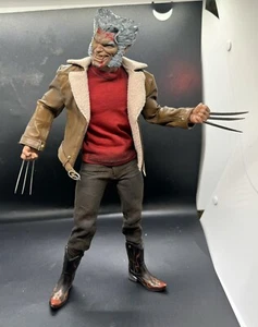 1/6 Scale Custom Old Man Logan Wolverine Soosootoys Jacket Sideshow Head - Picture 1 of 8