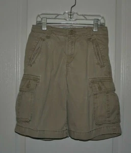 The Children's Place Boys Tan Khaki Cargo Shorts Adjustable Waist Size 8 - Picture 1 of 11