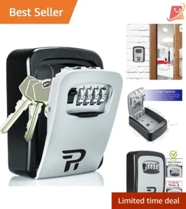 Lock Box Outdoor Wall Mount Stainless Steel Large Capacity Key Storage Security - Picture 1 of 11
