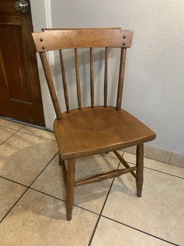 vintage Wood Heywood-Wakefield Spindle-Back Chair Cover