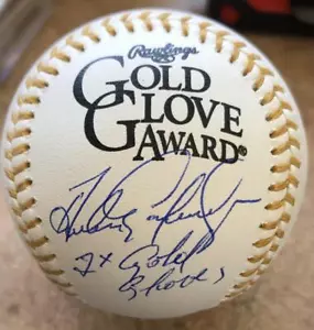 Andres Galarraga Autographed Rawlings Official Gold Glove Baseball 2 X Gold Glov - Picture 1 of 1
