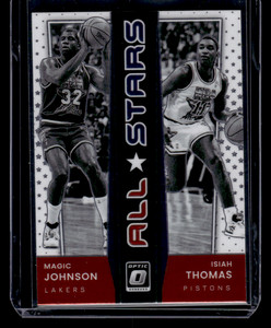  Magic Johnson & Isiah Thomas 2021-22 Donruss Optic ALL-STARS Insert #9
