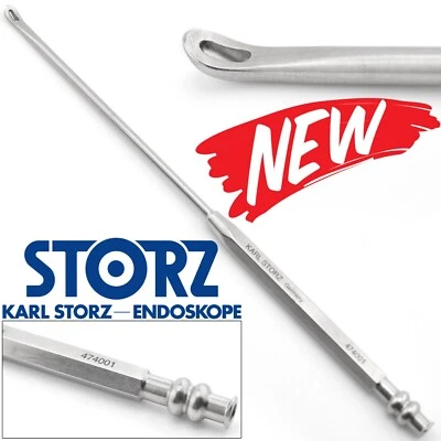 KARL STORZ 474001 Freer Suction Elevator With Stylet & Luer Lock 19 cm 7.5" - Image 1 of 4