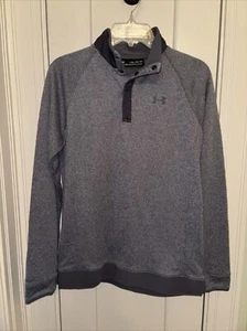 Under Armour BOYS STORM GOLF ColdGear Sweater Fleece Snap Gray YXL Extra Large - Picture 1 of 9