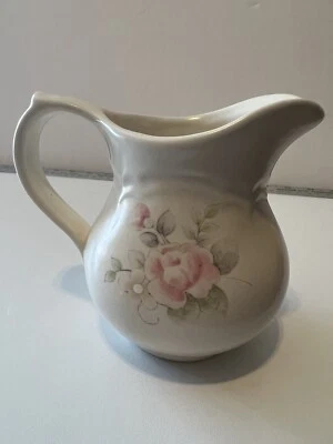 "CREMA ROSA TÉ PFALTZGRAFF vintage salsa flor floral retirada 4 1/2"" de alto" Foto 1 de 4