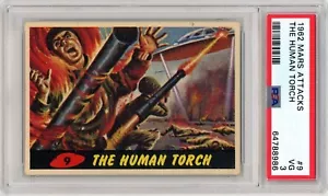 1962 Mars Attacks 9 the Human Torch PSA 3 - Picture 1 of 4