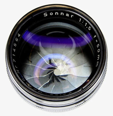 Contax Rangefinder RF Zeiss-Opton 50mm f1.5 Sonnar T*  #714564 - Image 1 of 4