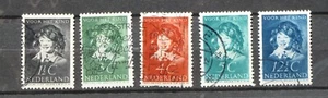 Niederlande 1937 Kinderzegels Set NVPH # 300-304 gebraucht - HR - Bild 1 von 1