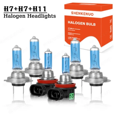 For Mercedes Benz C300 C350 2008 2009 2010 Halogen Headlight + Fog Light Bulbs - Image 1 of 4