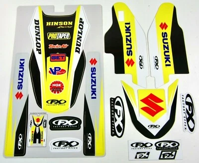 Factory Effex Trim Fenders Forks Graphics Suzuki RM 125 01 02 03 04 05 06 08 NEW - Image 1 of 2