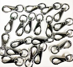 20 CALHAWK #2 SCHNELL DREHBARE DRUCKKNÖPFE VERCHROMT ZINKLEGIERTER STAHL HUNDEKETTE CZSS2FS - Bild 1 von 1