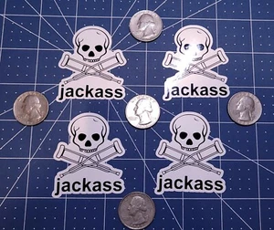 4pcs "JACKASS" Pegatinas coleccionables - Imagen 1 de 2