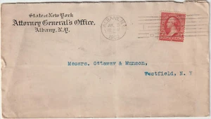1902 Albany NY Advt GENERALSTAATSANWALT BÜRO Abdeckung (A413) - Bild 1 von 1