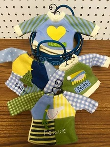 SALE 5 Piece Teresa Kogut Holiday Ornaments Basket GiftSet Peace Love Hope Faith - Picture 1 of 4