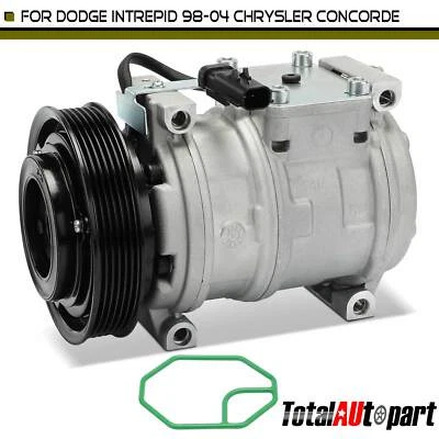 Compresor de aire acondicionado con embrague para Chrysler Concorde Intrepid 98-04 Dodge Intrepid Foto 1 de 4
