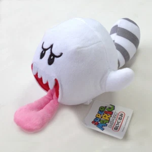"Figura de peluche de juguete de peluche Tail Boo Super Mario 3D Land Tanooki Tails 5" - Imagen 1 de 6