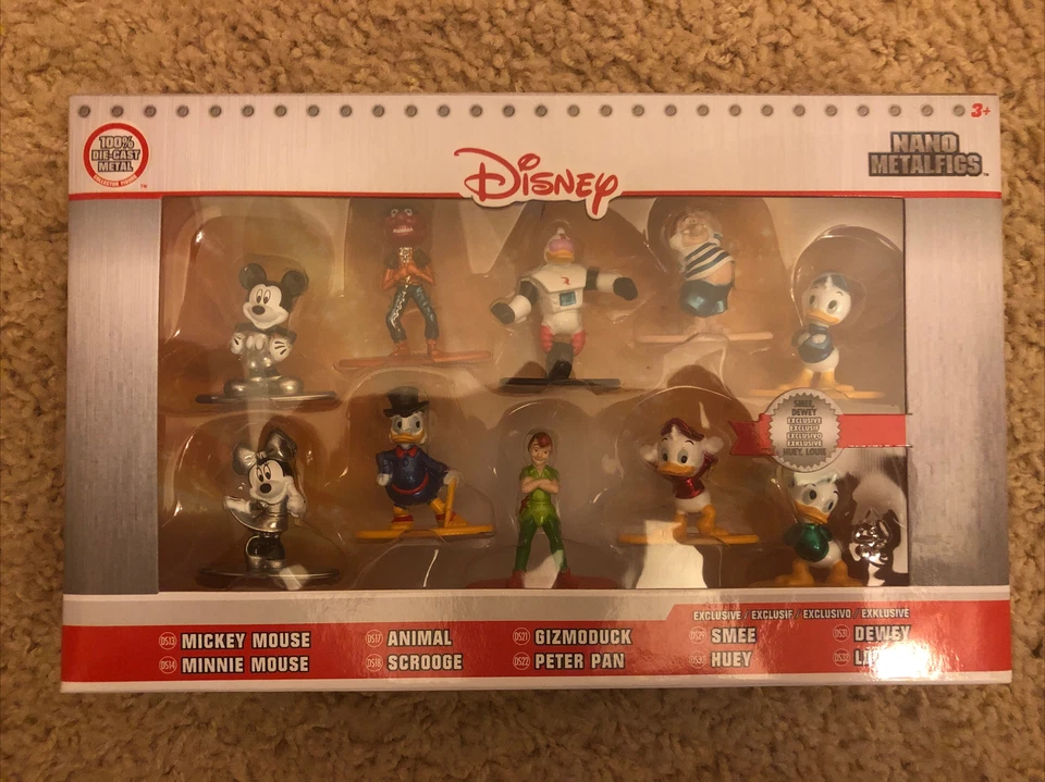 Disney Nano MetalFigs 10 Pack Figures Jada Mickey Mouse, Minnie Mouse, Scrooge - Image 1 of 1