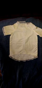 Conjunto de vestidor vintage amarillo y encaje parche de repollo - Imagen 1 de 2
