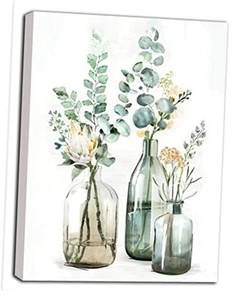 Pintura por Número para Adultos Principiantes Flores en Botellas A- Rollo 16x20 - Imagen 1 de 7