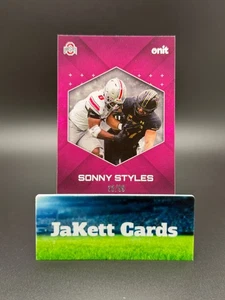 2025 ONIT Gravity Football - Sonny Styles #B-55 rose /99 - Ohio State Buckeyes - Photo 1/2