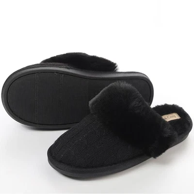 Домашние тапочки комнатные пушистые пушистые меховые уютные домашнее тепло нескользящий подарок сделано в США - Изображение 1 из 4