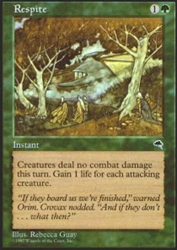 Respite ~ Heavily Played Tempest MTG Magic UltimateMTG Green Card - Image 1 of 1