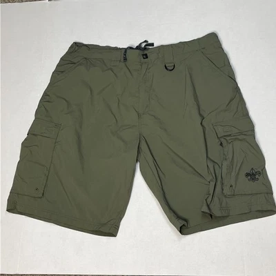 Boy Scouts of America Green Cargo Shorts Adult Extra Large Centennial Uniform XL - Image 1 of 3