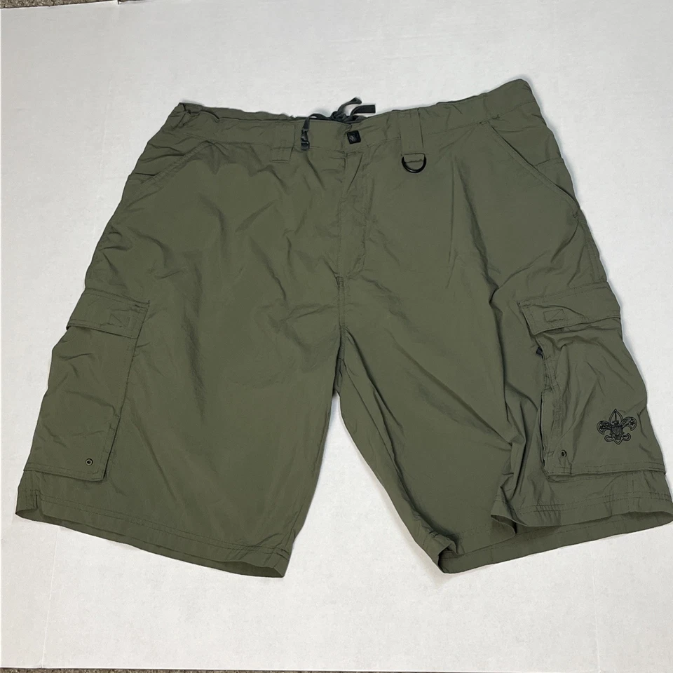 Boy Scouts of America Green Cargo Shorts Adult Extra Large Centennial Uniform XL - Image 1 of 3