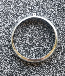 Harley Davidson Chrome Headlight Door Lamp Trim Bezel Ring Free Shipping - Picture 1 of 4