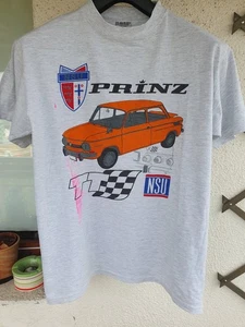 NSU Prinz 1000 t-shirt vintage auto d'epoca taglia M - Foto 1 di 11