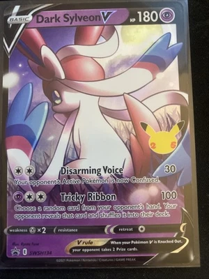 Dark Sylveon V SWSH134 SWSH: Sword & Shield Promo Cards Holo - Image 1 of 2
