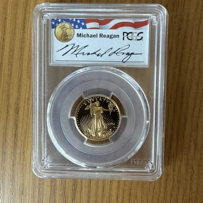1994  GOLD $10 AMERICAN EAGLE 1/4 OZ PROOF COIN REAGAN PCGS PR 69 DCAM - Image 1 of 2