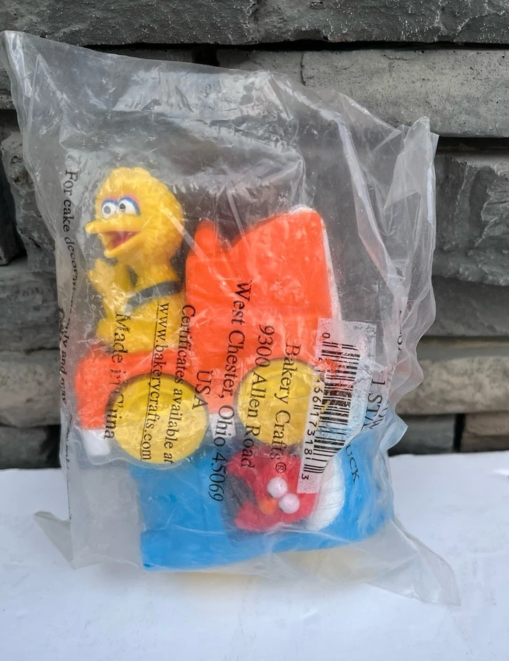 Sesame Street Panadería Artesanías Elmo y Big Bird Figuras Decoración de Pasteles NUEVO Foto 1 de 3