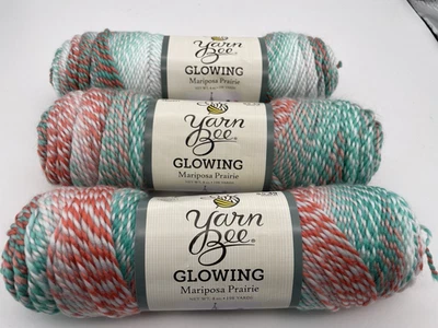 Lot Of 3 Yarn Bee Glowing Mariposa Prairie Yarn, Multicolor 4 Medium Weight Yarn - Image 1 of 4
