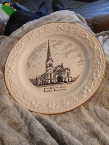 Homer Laughlin 1958 First Methodist Church, Kingston PA Luzerne County Plate - Picture 1 of 11